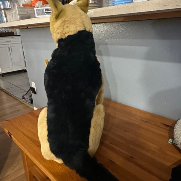 German Shepherd Dog Plush HUGE Realistic Stuffed Animal 19" E&J Family dog - Picture 3 of 5